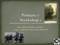WW1 Education Workshop Slide 2