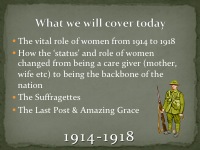 WW1 Education Workshop Slide 8